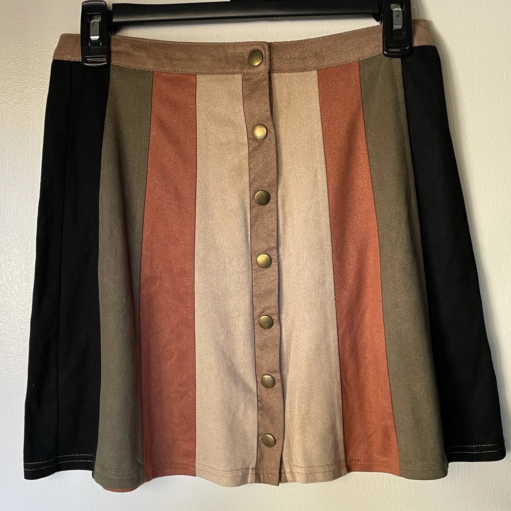 Suede skirt